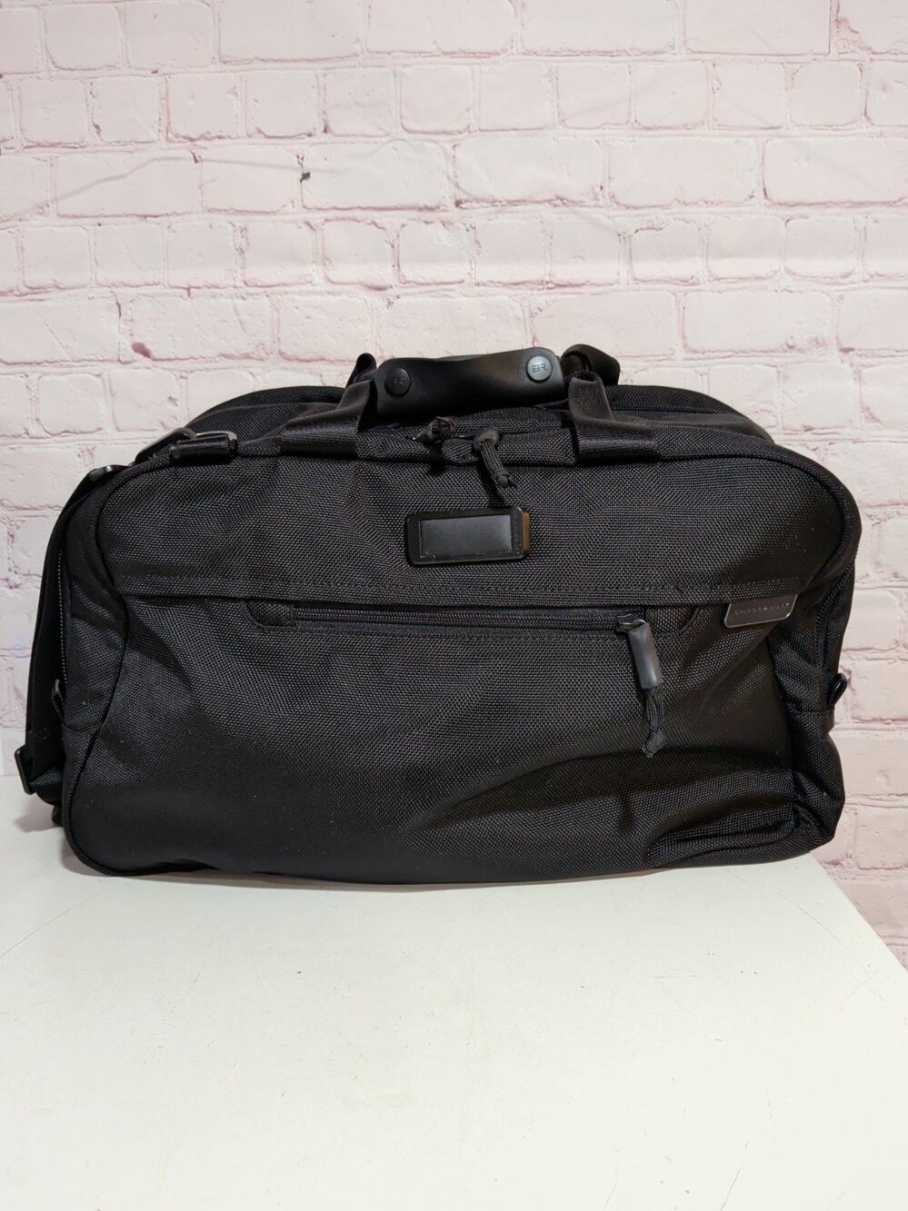 Briggs & Riley Black Ballistic Nylon Laptop Briefcase Messenger Bag BL280-4